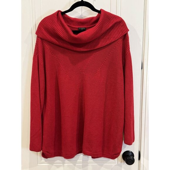 Talbots Sweaters - Talbots 2xl Red Cowl Neck Long Sleeve Sweater EUC Winter Holiday Cozy
